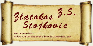 Zlatokos Stojković vizit kartica